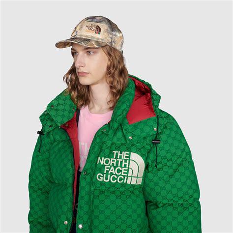 the north face gucci baseball hat|north face Gucci puffer vest.